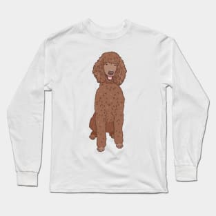 Chocolate Standard Poodle Long Sleeve T-Shirt